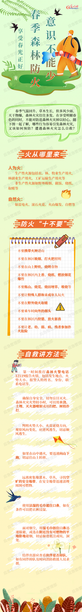 应急科普丨享受春光正好，这些事可不能干！